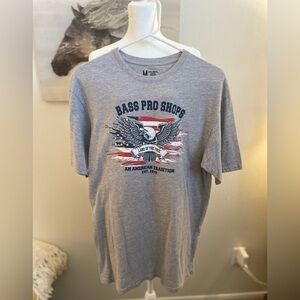Men’s Red white and blue Bass Pro Shop shirt